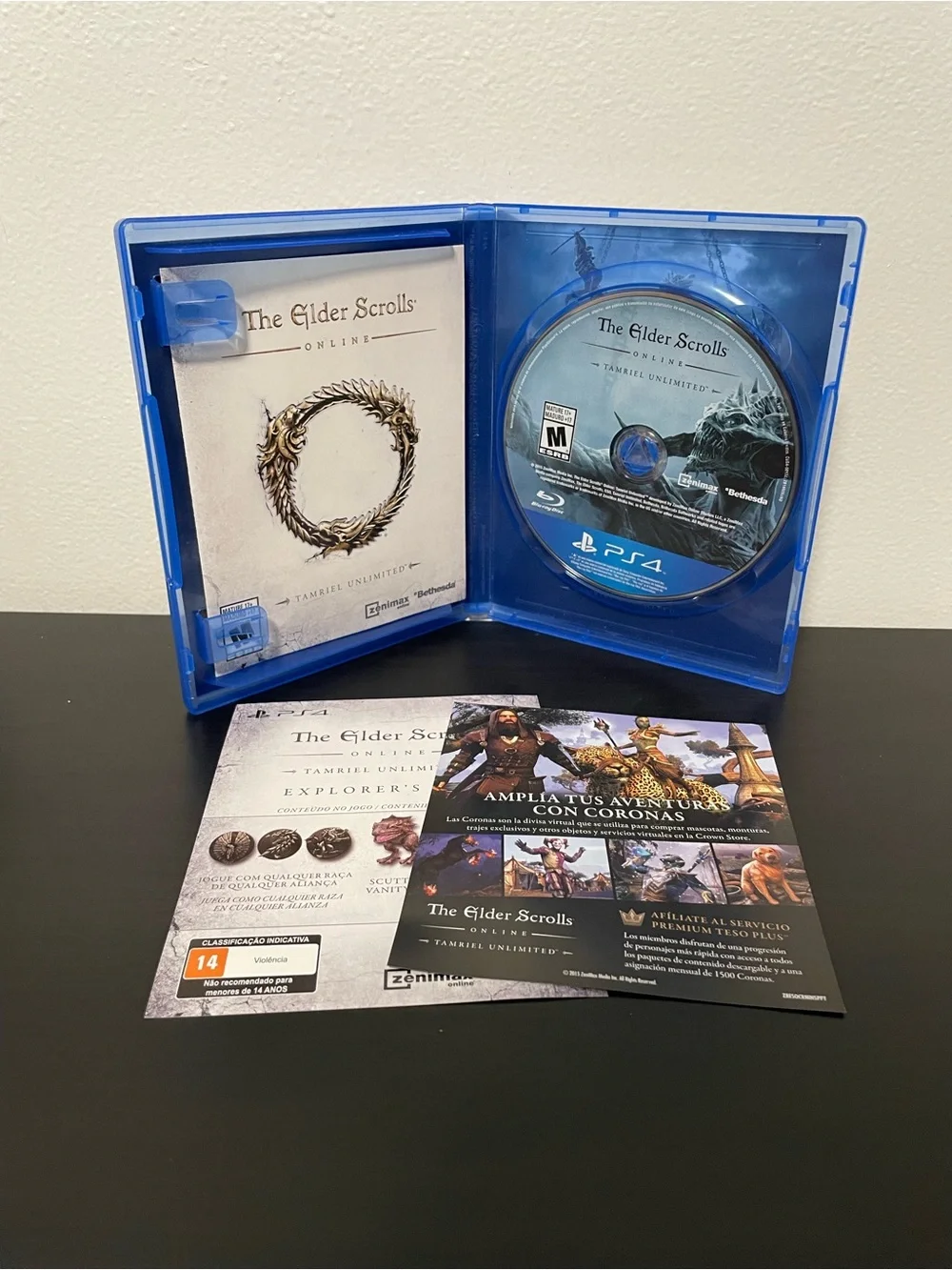 Elder Scrolls Online Tamriel Unlimited PS4 PlayStation 4 CIB Video Game 2015